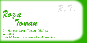 roza toman business card